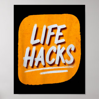 Bright Life Hacks Costume For Adults And Kids  Poster