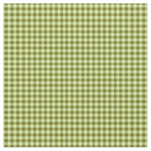 Bright Lime Green Gingham Stof