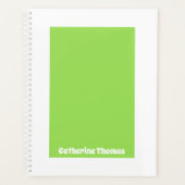 Bright Lime Green Planner (Voorkant)