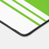 Bright Lime Green White Bas bord de la course rayu (Coin)