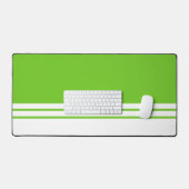 Bright Lime Green White Bas bord de la course rayu (Clavier et souris)
