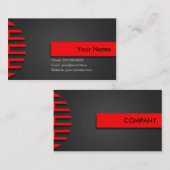 Bright Lines Visitekaartje - Rood (Voorkant / Achterkant)