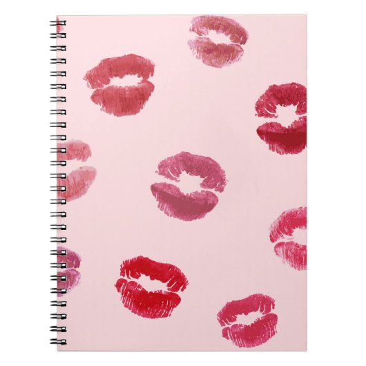 Bright Lips Imprints Valentijn Pattern Notitieboek (Voorkant)