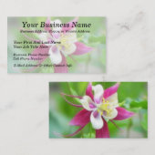 Bright McKana Type Columbine Visitekaartje (Voorkant / Achterkant)