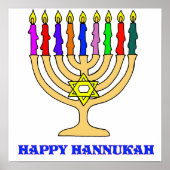 Bright Menorah Poster (Voorkant)