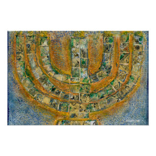 Bright Menorah Poster Perfect Poster