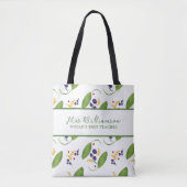 Bright Modern Bloemleraar Canvas tas (Voorkant)