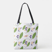 Bright Modern Bloemleraar Canvas tas (Achterkant)