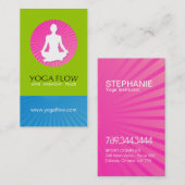 Bright Modern Yoga-Visitekaartjes Visitekaartje (Voorkant / Achterkant)