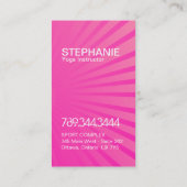 Bright Modern Yoga-Visitekaartjes Visitekaartje (Achterkant)