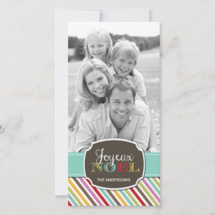 Bright moderne fotokaart feestdagenkaart