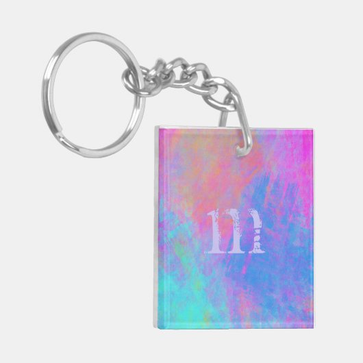 Bright Multicolor Splashes-Sleutelhanger Sleutelhanger (Voorkant Links)