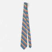 Bright multicolore bandes horizontales. cravate (Devant)