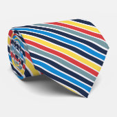 Bright multicolore bandes horizontales. cravate (Roulé)