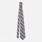 Bright multicolore bandes horizontales. cravate (Dos)