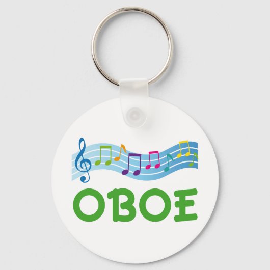 Bright Music-medewerkers Oboe-cadeau Sleutelhanger (Voorkant)