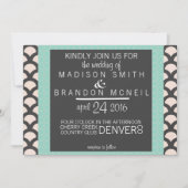 Bright N Belle Faire-part de mariage (Devant)