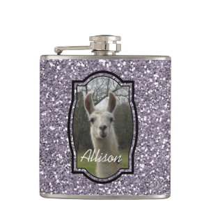 Bright N-mousserende lama in Smokey Lavender Heupfles