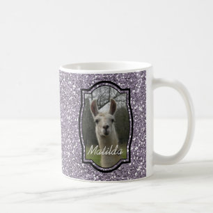 Bright N-mousserende lama in Smokey Lavender Koffiemok