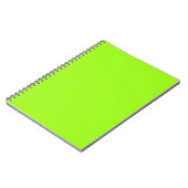 Bright Neon Chartreuse Carnet vert (Côté gauche)