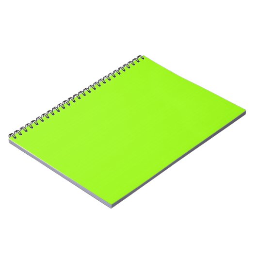 Bright Neon Chartreuse Carnet vert (Côté gauche)