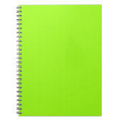 Bright Neon Chartreuse Carnet vert (Devant)