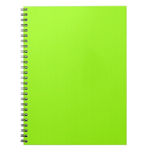 Bright Neon Chartreuse Carnet vert (Devant)
