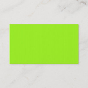 Bright Neon Chartreuse Carte de visite vert