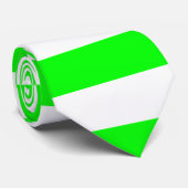 Bright Neon Chartreuse Cravate à rayures vert et b (Roulé)