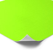 Bright Neon Chartreuse Gree Achtergrond op een Pos Poster (Hoek)