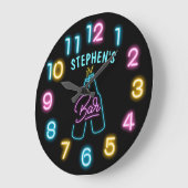 Bright Neon persoonlijke balk Grote Klok (Hoek)