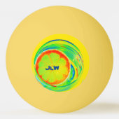 Bright Neon Psychedelic Citrus  Pingpongballen (Achterkant)