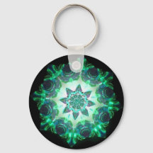 Bright Neon Starburst Kaleidoscoop in Groen