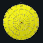 Bright Neon Yellow Cible de flechettes<br><div class="desc">Cible de flechettes avec arrière - plan Jaune Neon brillant prêt pour vos textes ou images.</div>