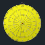 Bright Neon Yellow Cible de flechettes<br><div class="desc">Cible de flechettes avec arrière - plan Jaune Neon brillant prêt pour vos textes ou images.</div>