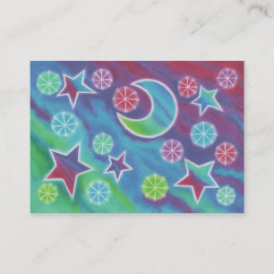 Bright Night carte de visite bleu chubby