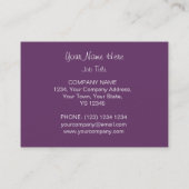 Bright Night carte de visite plum chubby (Dos)