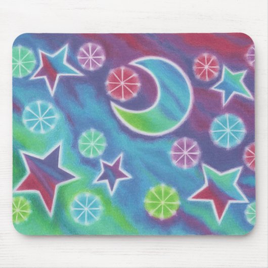 Bright Night mousepad Muismat (Voorkant)