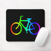 Bright Ombre Rainbow-fiets Muismat (Met muis)