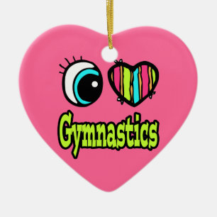 Bright Ooghart I Love Gymnastiek Keramisch Ornament