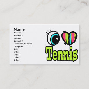 Bright Ooghart I Love Tennis Visitekaartje