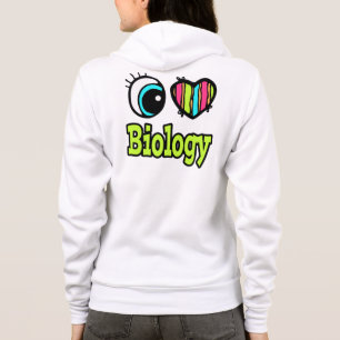 Bright Oogkunst I Love Biology Hoodie