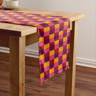 Bright Orange and Purple Combination Korte Tafelloper