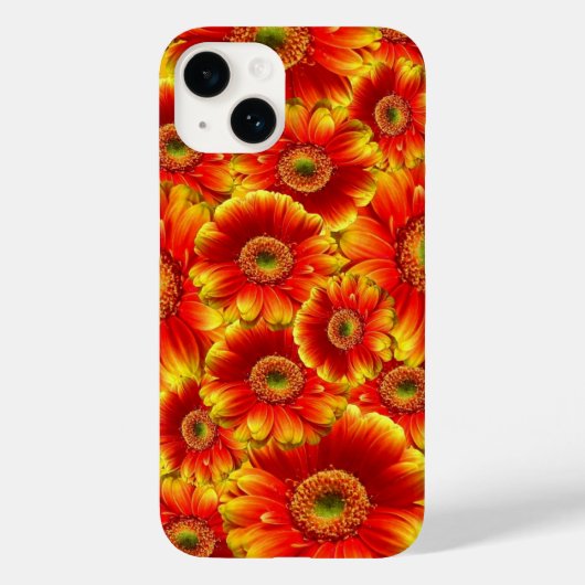Bright Orange Flowers Case-Mate iPhone Case (Achterkant)