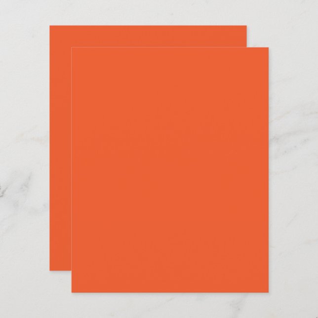 Bright Orange Minimalist Solid Background (Voorkant / Achterkant)