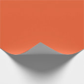 Bright Orange Minimalist Solid Background Cadeaupapier (Hoek)