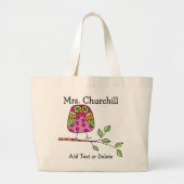 Bright Owl Teacher - SRF Grote Tote Bag (Voorkant)