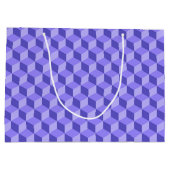 BRIGHT PAARS GEOMETRIC CUBE PATTERS GROOT CADEAUZAKJE (Achterkant)