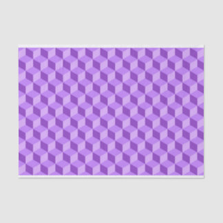 BRIGHT PAARS GEOMETRIC CUBE PATTERS TISSUEPAPIER