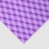 BRIGHT PAARS GEOMETRIC CUBE PATTERS TISSUEPAPIER (Detail)